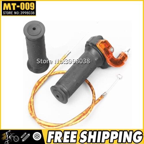 Gas Carburetor Throttle Cable Twist Handle Grips For 2 Stroke 47cc 49cc Mini Moto Dirt Kids ATV Quad Super Pocket Bike