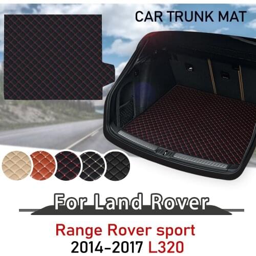 For Land Rover Range Rover Sport 2014-2017 Leather Car Trunk Mat Trunk Boot Mat Liner Pad Cargo pad Carpet Tail Cargo