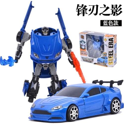Die Casts ABS Model Cars Toys for Children Cartoon Robot Sports Car Transformation bus / Car / SUV /Pick up in bocx