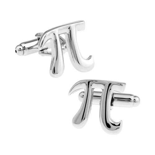 Factory Price Retail Shirt Cufflinks For Men Brass Material White Colour Mathematical Symbols Design Cuff Links Free Shipping