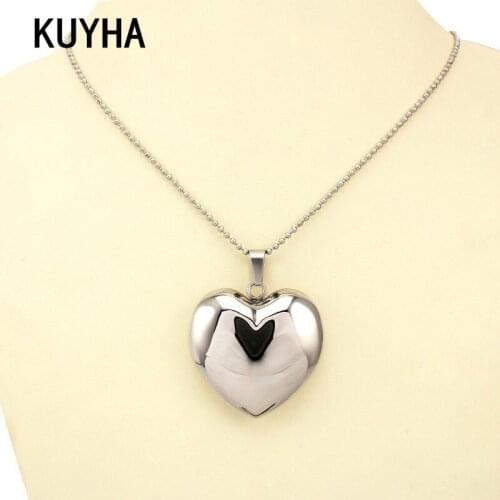 Fashion Women Silver Color Hollow Plain Heart Pendant Necklace With Laser Name/Leather Chaim Nekcklace for Women Ladies Female