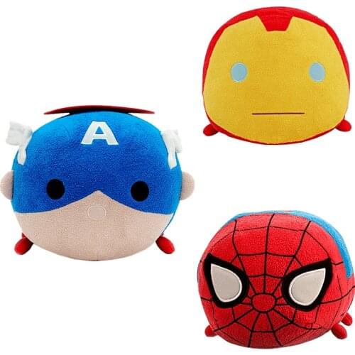 New Plush Toy Marvel Avengers Iron Man Hulk Spider Man Black Panther Doctor Strange Screen Wipe Doll Kids Toys