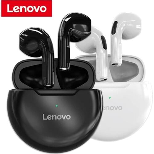 Original Lenovo HT38 Wireless Bluetooth 5.0 Earphones Waterproof TWS Stereo Sound Touch Control Gaming Headset Earbuds With Mic
