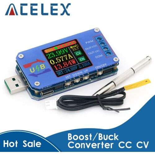 DC DC Boost/Buck Converter CC CV Power Module 5V TO 0.6-30V 2A Adjustable Regulated power supply Voltage Current capacity Meter