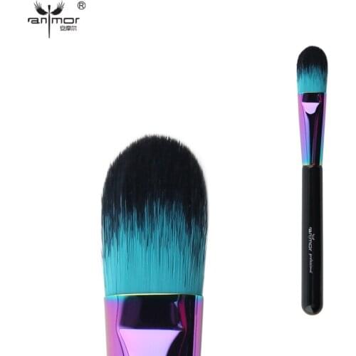 Anmor Foundation Brush with Colorful Top Quality Professional Face Makeup Brushes for Liquid/Cream Cosmetic Tool