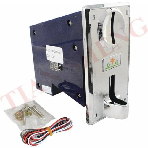 1PC/Lot DG528F 6 Values Programmable Multi coin selector coin acceptor validator for game machine vending machine