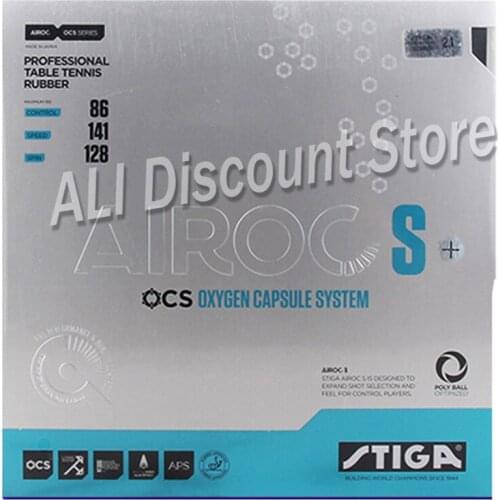Genuine Stiga AIROC-M+ AIROC S+ table tennis rubber pimples in ping pong spin ratio rackets racquet sports