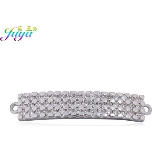 Ali Moda Jewelry Components Gold/Rose Gold Decorative Charm Connectors Accessories For Women Bracelet Necklace DIY Making