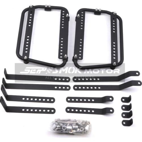 Motorcycle Universal Side Box Bracket Suitable for Kawasaki Yamania Suzuki Honda Motorcycle Aluminum Alloy Side Box Bracket