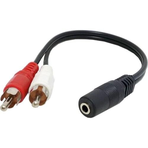 Universal RCA Kabel 3,5mm Jack Stereo Audio Kabel Weiblichen zu 2RCA Männlichen Buchse zu Kopfhörer 3,5 AUX Y Adapter für DVD Ve