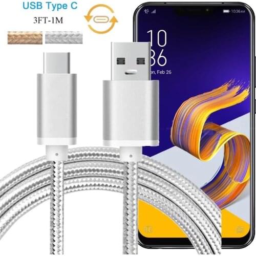 USB 3.1 Type C Fast Charger for Asus Zenfone 5 ZE620KL , 5Z ZS620KL , V V520KL , V Live V500KL Data Sync & Charging Cable