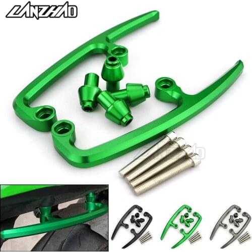 Ninja 650 Motorcycle Rear Seat Grab Passenger Handle Holder Grips CNC Aluminum Accessories for Kawasaki Ninja 650 2017 2018 2019