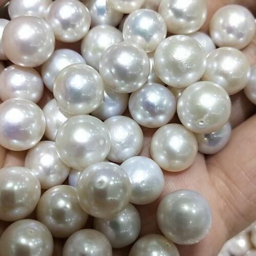 HOT CHEAP WHOLESALE 9-11mm Big Size White Color Natural Real Pearls, Loose Freshwater Edison Pearls, 50PCS/LOT