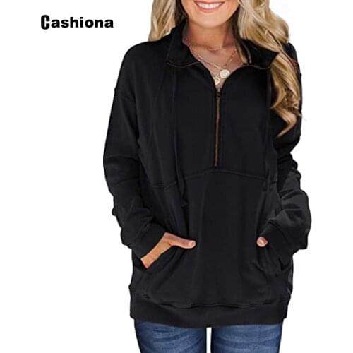 2020 Hoodies Autumn loose sweatshirts Women clothings solid color leisure casual Tops Pullovers Femme Lace-up Hooded Streetwear