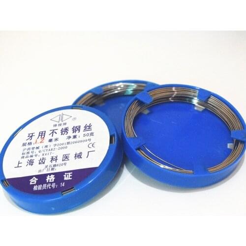 1pc Dental Stainless Steel Wire 0.7/0.8/0.9/1.0/1.2mm For Teeth Orthodontic Surgical Instruments