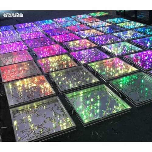 14pcs LED 3D Abyss Floor tile Mouth type built-in power Bar disco KTV Party professional stage Flooring CD50 W03