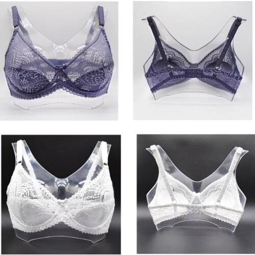 2 Pcs Lace Plus Size Women Bras Light Padded Underwired Sexy Lingerie Brassiere Push Up Bralette Female Comfeotable Underwear