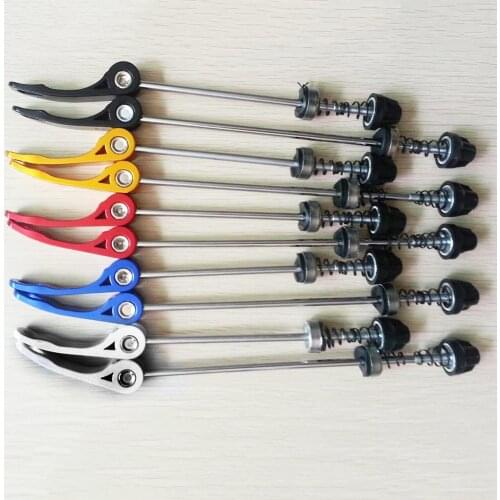 2 Pcs Bike Bicycle Cycling Wheel Hub Bolt Skewers Quick Release Durable Bolt Lever Axle Set For Mountain Bicycle Accessories