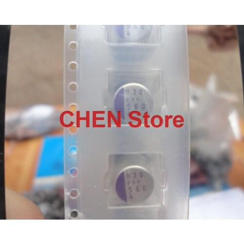 20PCS/50PCS SANYO OS-CON SVP 4V560UF 8X11.5MM SMD Polymer Solid Electrolytic Capacitor 560UF 4V Low ESR 4SVP560M