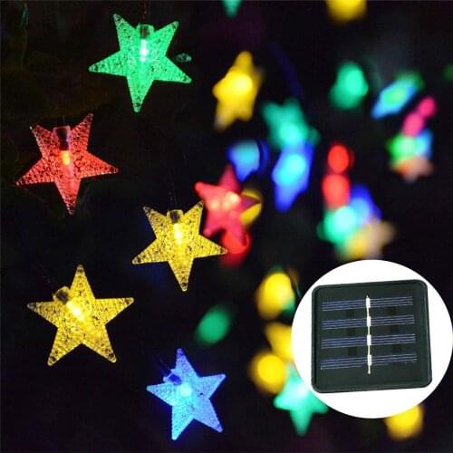 20/30/50/100 LED Solar String Lights Outdoor Waterproof Christmas garland Twinkle star Fairy Lights Garden Party Home Decoration
