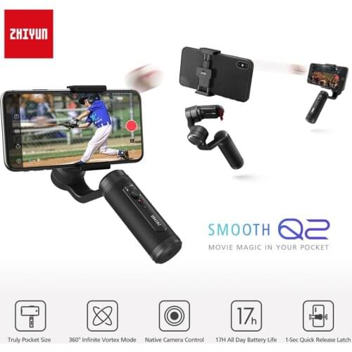 Zhiyun Smooth Q2 3-Axis Handheld Smartphone Gimbal Stabilizer pk DJI Osmo Mobile 3 2