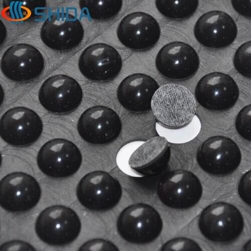 320pcs 12*6mm self adhesive soft black anti slip bumpers silicone rubber feet pads high sticky shock absorber free shipping