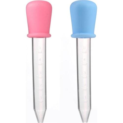 5ml Small Silicone Plastic Pipette Dropper Feeding Medicine Liquid Eye Ear Pipette Dropper School Lab Experiment Supplies