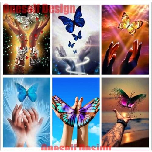 Diy diamond painting full square butterfly diy diamond mosaic sale butterfly diamond embroidery full diy frame Christmas gifts