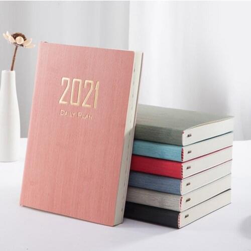 English Letter Notebook 365 Day 2021 Year Daily Calendar Agenda Time Organizer