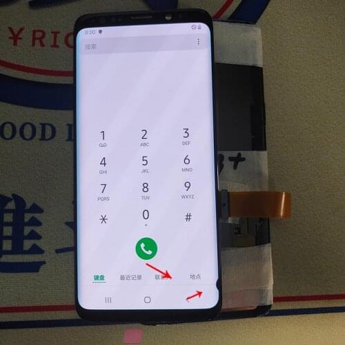 Line Spot S9 Display For Samsung Galaxy S9 G960 G960F LCD Display Touch Screen Digitizer Assembly For Samsung S9 Screen Original