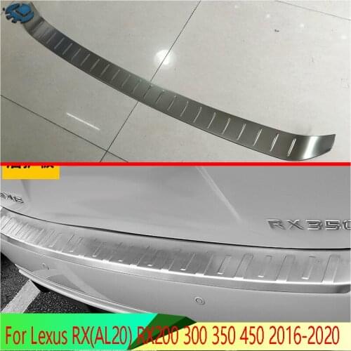For Lexus RX(AL20) RX200 300 350 450 2016-2020 Stainless steel rear bumper protection window sill outside trunks decorative
