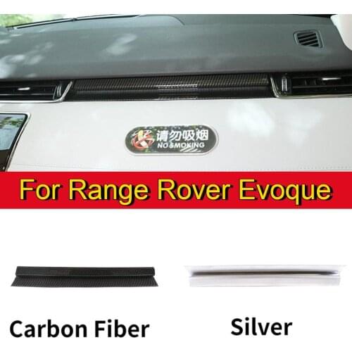 For Range Rover Evoque L551 2019-20 ABS Chrome/Carbon Fiber Texture Dashboard Instrument Decorative Panel Trim Car Accessories