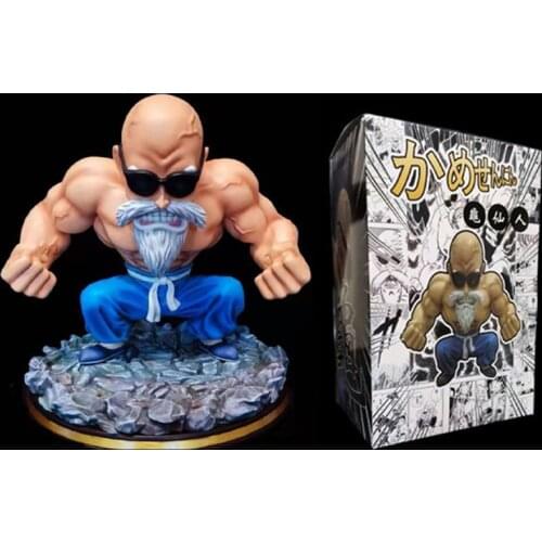 Dragon Ball Z Muscle Kame Sennin Action Figure DBZ PVC GK Goku 's Teacher Figurine Master Roshi Collection Figura Toys
