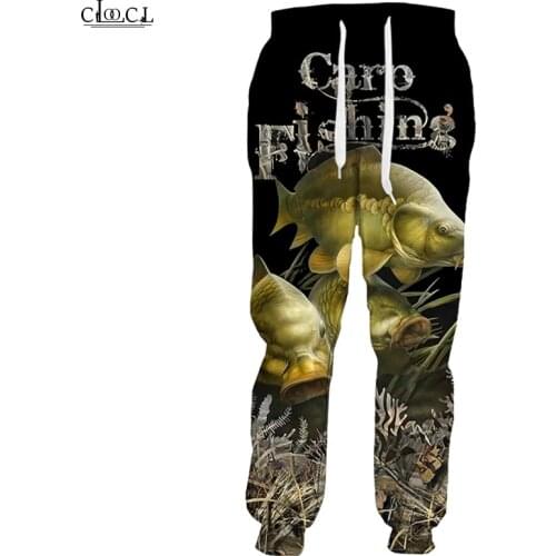 HX Newest Popular Carp Fishing 3D Print Men Women Fashion Pants Harajuku Style Streetwear Autumn Casual Trousers Drop Shipping