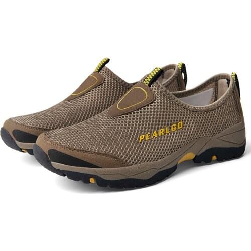 Fashion Net Face Shoes Male Sneakers Lightweight Breathable Walking Footwear Slip-On Comfortable Casual Mens outdoor Travel Shoe
