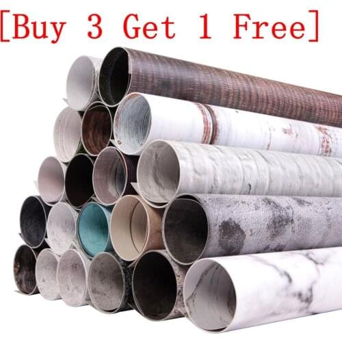 [Buy 3 Get 1 Free] Photography Backdrop 2 Sided Photo Background Wood Grain Waterproof Backdrops Paper For Studio Photo 56*90cm