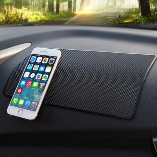 Car Dashboard Sticky Anti-Slip PVC Mat Auto Non-Slip Sticky Gel Pad For Phone Sunglasses Holder Car Styling Interior 18x13cm