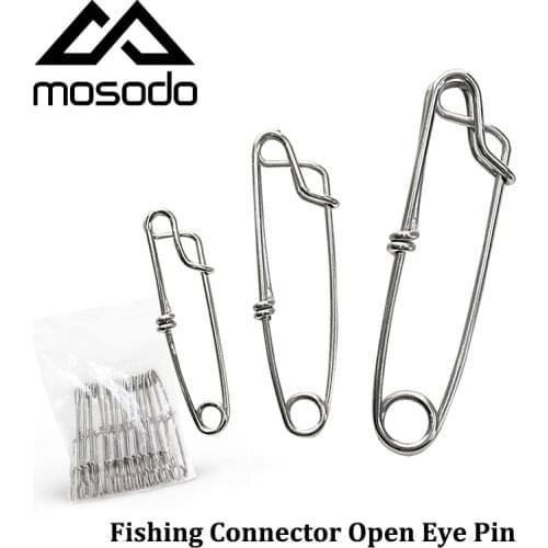 Mosodo 10pcs/lot Fishing Connector Swivels Interlock Pin Snap Rolling Swivel For Fishhook Lure Fishing Tackle Accessories