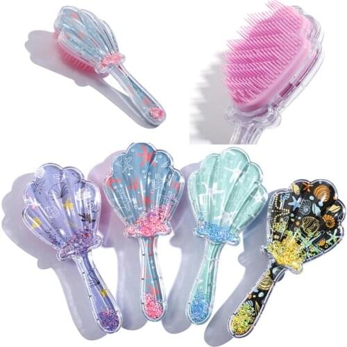 Cartoon Cute Air Bag Comb Shell Hairbrush Salon Hairdressing Straight Curly Hair Comb Women Hair Comb Anti-static Children
