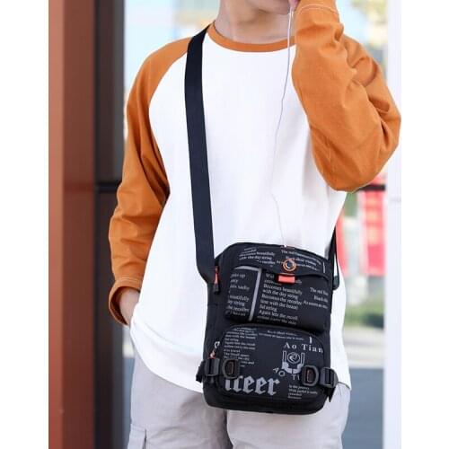 Hip Hop Chest Bag Men Backpack Sports Travel Pouch Nylon Waterproof Phone Pouch Casual Male Crossbody Bag Shoulder Bags