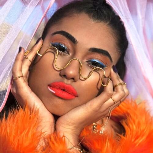 2021 Summer New Woman Sunglasses Rhinestone Sunglasses Metal Decorative Sunglasses Oversized Fashion