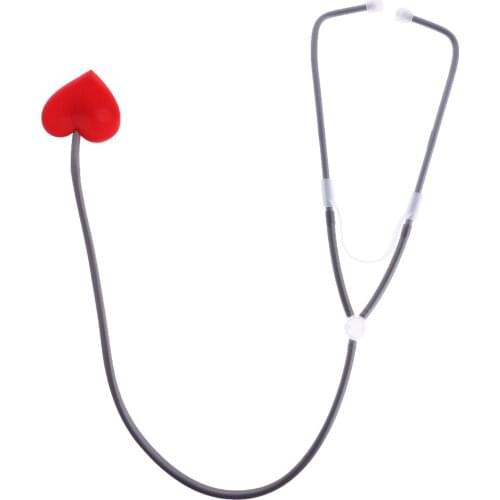 Novelty Prop Doctor Nurse Love Heart Stethoscope Hallowmas Party Fancy Dress Accessories