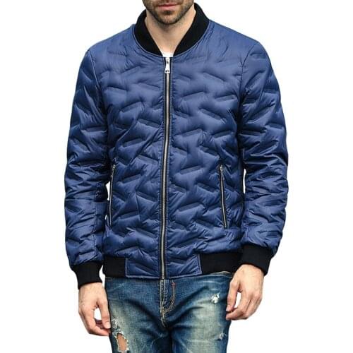 2017 New Arrival Ultra Light thin down jackets 90% white duck down coat mens Baseball collar outerwear