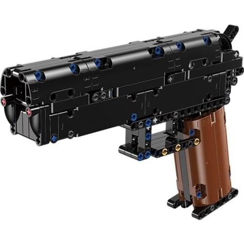 268PCS Enlightenment 6005 Eating Chicken Gun Boy PlayerUnknowns Battlegrounds Desert Eagle Pistol Toy Building Block Gift