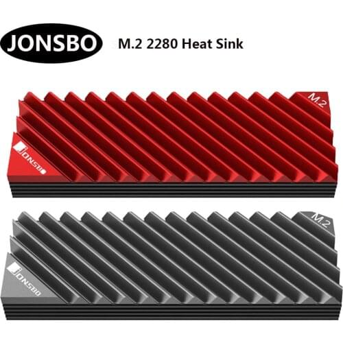 JONSBO M.2 SSD NVMe Heat Sink heatsink M2 2280 SSD Hard Disk Aluminum Heat Sink with Thermal Pad for ssd m2 PC thermal gasket