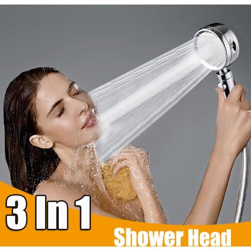 Bathroom faucet Shower head Adjustable 3 in 1 shower systems three-speed High Pressure Water Saving Bath Faucet Luxury Sprayer
