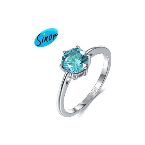 S925 Silver Japan and South Korea New Six-Claw like Super Shiny ba xin ba jian cai gao shi nv jie PTER052