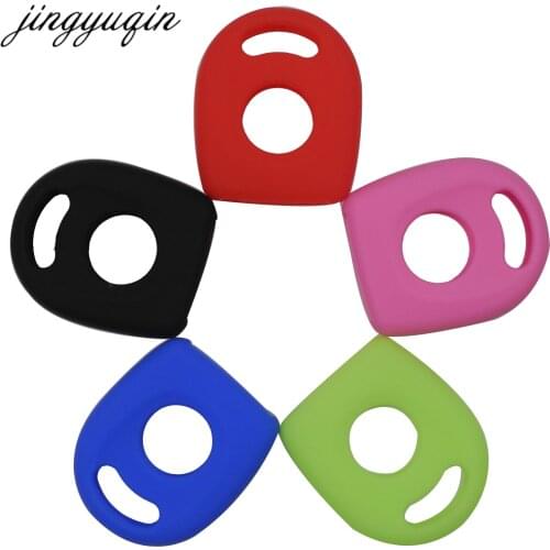 Jingyuqin Silicone Transponder Key Case Cover For VW Polo Golf for SEAT Ibiza Leon for SKODA Octavia Transponder