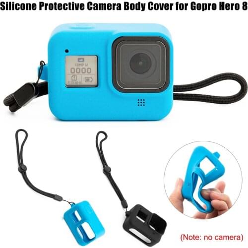 Silicone Rubber Protective Case Housing Protector Cover Case for GoPro Hero 8 QJY99