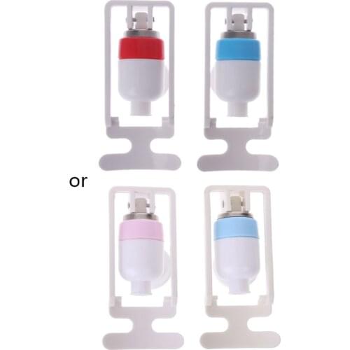 Water Dispenser Replacement Push Type White Plastic Tap Faucet 2 Pcs